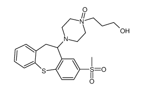 1-Piperazinepropanol, 4-(10,11-dihydro-8-(methylsulfonyl)dibenzo(b,f)t hiepin-10-yl)-, 1-oxide结构式