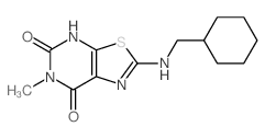 Thiazolo[5,4-d]pyrimidine-5,7(4H,6H)-dione,2-[(cyclohexylmethyl)amino]-6-methyl- picture