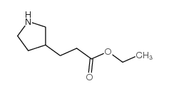 ETHYL 3-(PYRROLIDIN-3-YL)PROPANOATE结构式