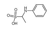 1-(phenylamino)ethane-1-sulfonic acid结构式
