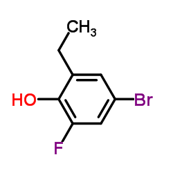 Phenol, 4-bromo-2-ethyl-6-fluoro- (9CI)结构式