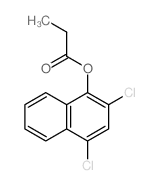 1-Naphthalenol,2,4-dichloro-, 1-propanoate Structure