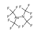 Bis(trifluormethyl)arsanyl-bis(trifluormethyl)amin Structure