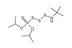 O,O-diisopropyl ((tert-butylamino)trisulfanyl)phosphonothioate Structure