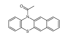 12-acetyl-12H-benzo[b]phenothiazine Structure