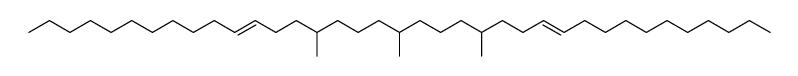 15,19,23-trimethyl-11,26-heptatriacontadiene结构式