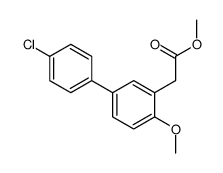 methyl 4'-chloro-4-methoxy-3-biphenylylacetate结构式