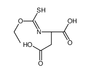 (2S)-2-(ethoxycarbothioylamino)butanedioic acid Structure