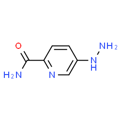2-Pyridinecarboxamide,5-hydrazino-(9CI) Structure