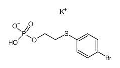 potassium 2-((4-bromophenyl)thio)ethyl hydrogen phosphate Structure