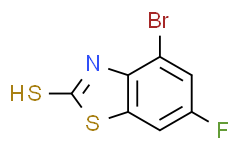 4-Bromo-6-fluoro-1,3-benzothiazole-2-thiol结构式