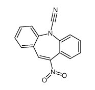 10-nitro-5H-dibenz[b,f]azepine-5-carbonitrile结构式