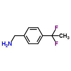 1-[4-(1,1-Difluoroethyl)phenyl]methanamine Structure