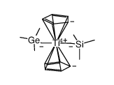 Ti(η-C5H5)2(CH2SiMe3)(CH2GeMe3) Structure