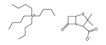 tetrabutylammonium, salt with (2S-cis)-3,3-dimethyl-7-oxo-4-thia-1-azabicyclo[3.2.0]heptane-2-carboxylic acid (1:1)结构式