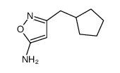 5-Isoxazolamine,3-(cyclopentylmethyl)-(9CI)结构式