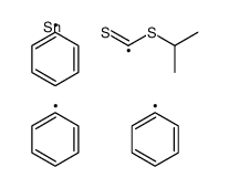 propan-2-yl triphenylstannylmethanedithioate Structure