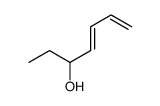 hepta-4,6-dien-3-ol结构式