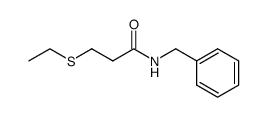 N-benzyl 3-ethylthiopropionamide Structure