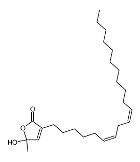 5-hydroxy-3-((6Z,9Z)-icosa-6,9-dien-1-yl)-5-methylfuran-2(5H)-one Structure