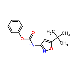 (5-tert-butyl-isoxazol-3-yl)-carbamic acid phenyl ester, (5-tert-butylisoxazol-3-yl)carbamic acid phenyl ester structure