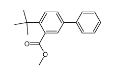 methyl 4-(tert-butyl)-[1,1'-biphenyl]-3-carboxylate结构式