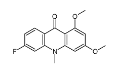6-fluoro-1,3-dimethoxy-10-methyl-acridan-9-one Structure