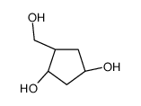 (1S,3S,4R)-4-(hydroxymethyl)cyclopentane-1,3-diol Structure