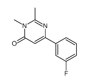 4(3H)-Pyrimidinone,6-(3-fluorophenyl)-2,3-dimethyl-(9CI)结构式