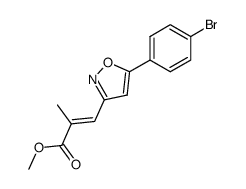 3-[5-(4-bromophenyl)isoxazol-3-yl]-2-methylacrylic acid methyl ester结构式