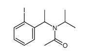 N-[1-(2-iodophenyl)ethyl]-N-propan-2-ylacetamide Structure