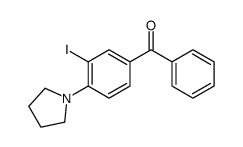 (3-iodo-4-pyrrolidin-1-ylphenyl)-phenylmethanone Structure