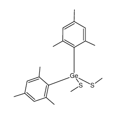 dimesityl(dimethylthio)germane Structure
