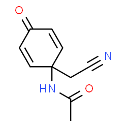 Acetamide,N-[1-(cyanomethyl)-4-oxo-2,5-cyclohexadien-1-yl]-结构式