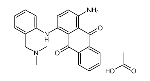 1-amino-4-[[[(dimethylamino)methyl]phenyl]amino]anthraquinone, compound with acetic acid (1:1)结构式
