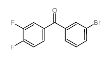 3-BROMO-3',4'-DIFLUOROBENZOPHENONE structure
