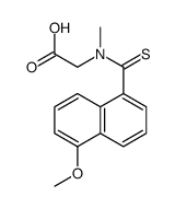 2-[(5-methoxynaphthalene-1-carbothioyl)-methylamino]acetic acid Structure