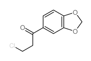 1-benzo[1,3]dioxol-5-yl-3-chloro-propan-1-one结构式