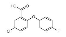 5-Chloro-2-(4-fluoro-phenoxy)-benzoic acid结构式