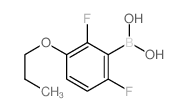 2,6-二氟-3-丙氧基苯基硼酸结构式