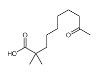 2,2-dimethyl-9-oxodecanoic acid Structure