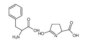 5-oxo-L-proline, compound with 3-phenyl-DL-alanine (1:1)结构式