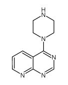 4-(1-哌嗪)吡啶并[2,3-d]嘧啶结构式