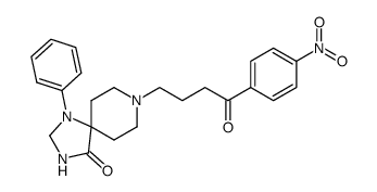 8-(4-(4-nitrophenyl)-4-oxobutyl)-1-phenyl-1,3,8-triazaspiro(4.5)decan-4-one结构式