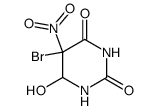 5-bromo-6-hydroxy-5-nitro-dihydro-pyrimidine-2,4-dione结构式