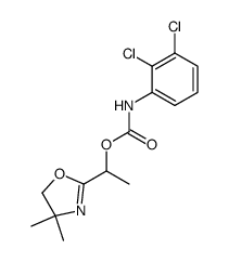 (2,3-Dichloro-phenyl)-carbamic acid 1-(4,4-dimethyl-4,5-dihydro-oxazol-2-yl)-ethyl ester Structure