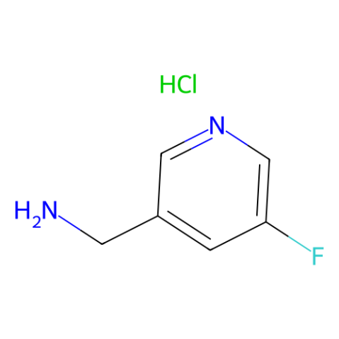 1-(5-Fluoro-3-pyridinyl)methanamine hydrochloride (1:1) structure