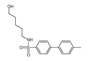 N-(5-hydroxypentyl)-4-(4-methylphenyl)benzenesulfonamide结构式