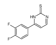 2(1H)-Pyrimidinethione, 4-(3,4-difluorophenyl) Structure