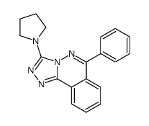 6-phenyl-3-pyrrolidin-1-yl-[1,2,4]triazolo[3,4-a]phthalazine结构式